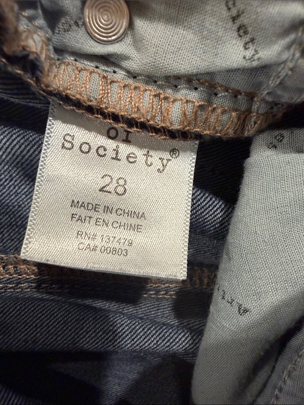 Articles of Society Dark Blue Stretch Skinny Jeans size 28 waist - Picture 3 of 8